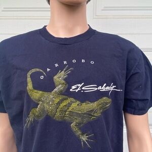 Garrobo Black and Green Reptile Graphic T-Shirt